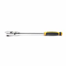 GEARWRENCH 3/8 in. Drive 90-Tooth Dual Material Flex Head Teardrop Ratchet, 13.65 in. thumbnail 1