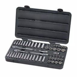 GEARWRENCH 57-Piece 3/8 in. Drive 6-Point SAE/Metric Ratchet and Socket Set thumbnail 2