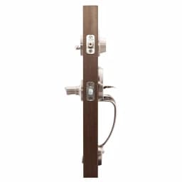 Copper Creek Colonial Handleset with Waverly Lever Trim, Satin Stainless Steel thumbnail 3