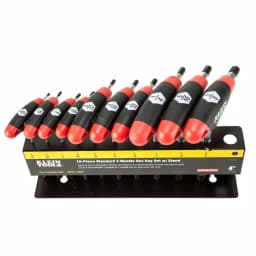 Klein Tools Journeyman 10-Piece SAE T-Handle Hex Key Set with Metal Stand thumbnail 4