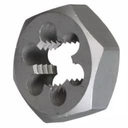 Drill America 2-5/8 in.-16 Carbon Steel Hex Re-Threading Die thumbnail 3