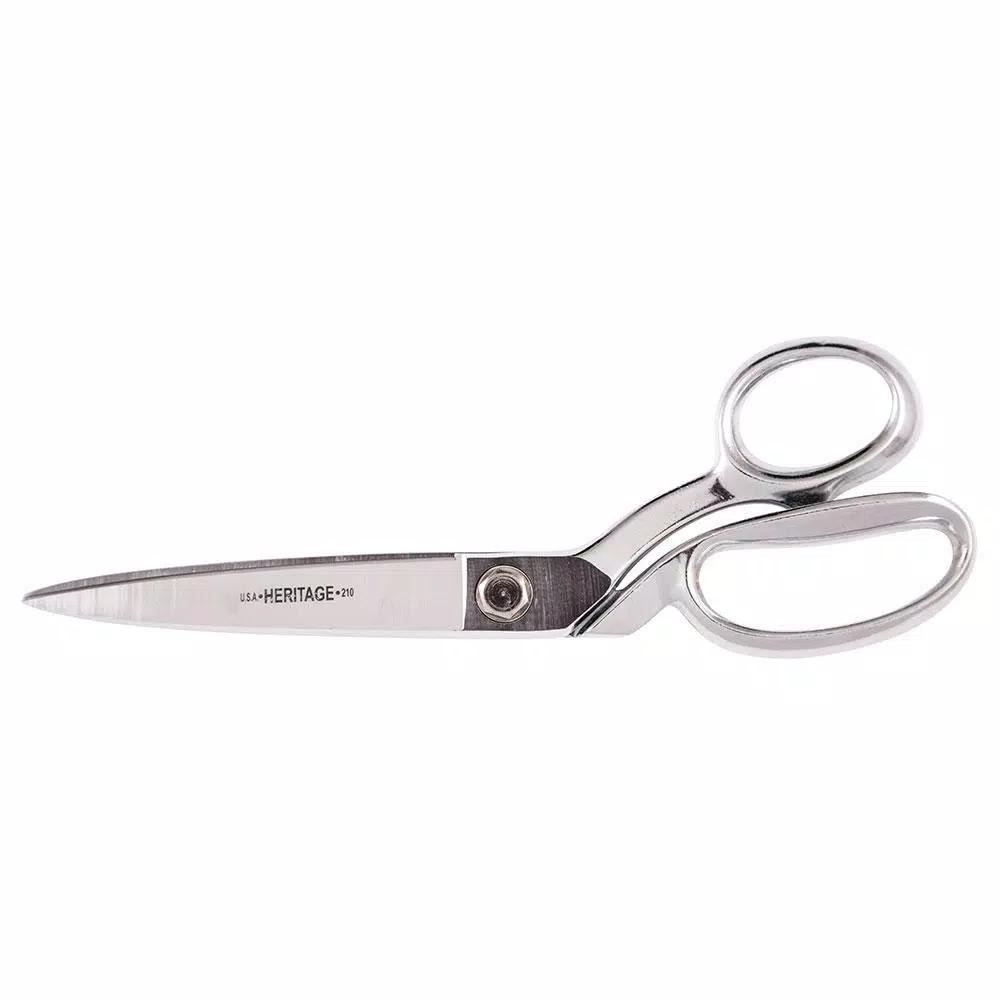 Klein Tools 10.375 in. Bent Trimmer Utility Shears with Knife Edge