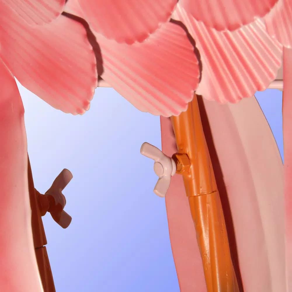 National Tree Company 32 in. Metal Pink Flamingo Garden Statue - Coastal Style Outdoor/Indoor Sculpture