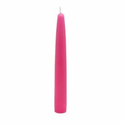 Zest Candle 6 in. Hot Pink Taper Candles, 12-Set Unscented Paraffin Wax thumbnail 2