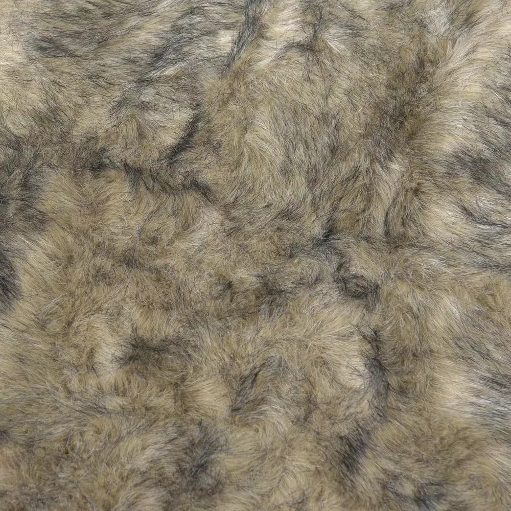Best Home Fashion Tawny Fox Faux Fur Throw Blanket, 58 in. x 84 in., Southwestern Style