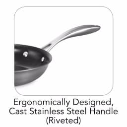 Tramontina Gourmet 8 in. Hard-Anodized Aluminum Frying Pan, Slate Gray thumbnail 5