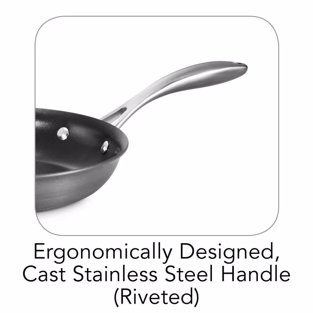 Tramontina Gourmet 8 in. Hard-Anodized Aluminum Frying Pan, Slate Gray
