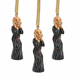 Design Toscano The Silent Scream 3-Piece Holiday Ornament Set thumbnail 1