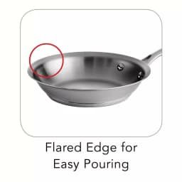 Tramontina Gourmet Prima 8 in. Stainless Steel Frying Pan, Tri-Ply Induction Ready thumbnail 3