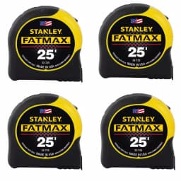 STANLEY FATMAX 25 ft. x 1-1/4 in. Tape Measure, 4-Pack thumbnail 1