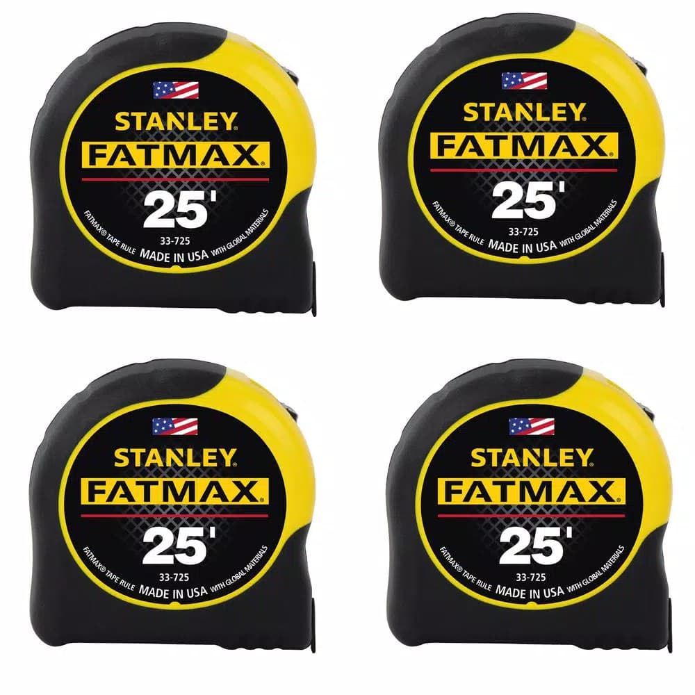 STANLEY FATMAX 25 ft. x 1-1/4 in. Tape Measure, 4-Pack