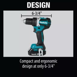 Makita 18V LXT Brushless 1/2 in. Driver-Drill Kit w/ (2) 2.0Ah Batteries, Charger & Bag thumbnail 6