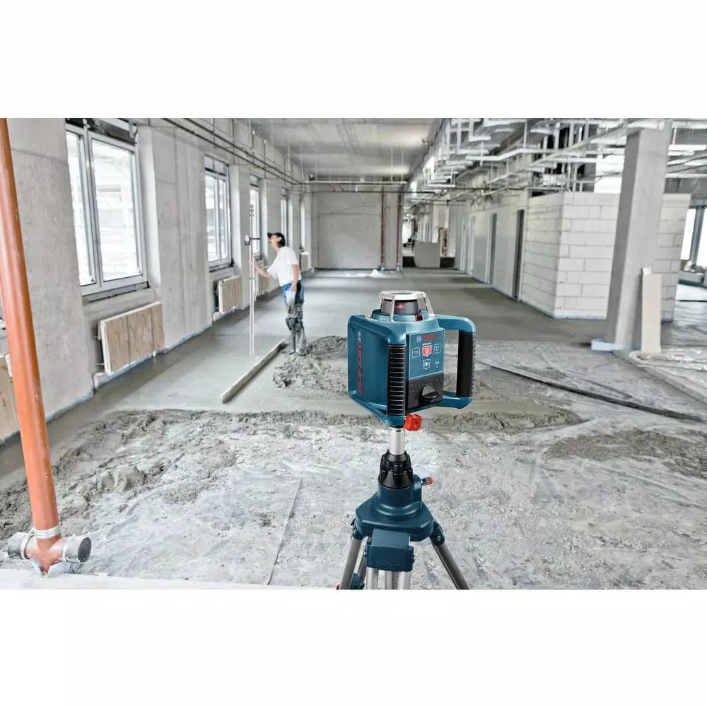 Bosch 1000 ft. Self-Leveling Rotary Laser Level Kit with Layout Beam & Remote Control