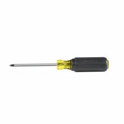Klein Tools #2 Square Recess Robertson Tip Screwdriver with 4 in. Round Shank and Cushion Grip thumbnail 2