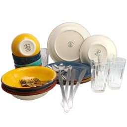Gibson Home 28-Piece Speckle Stoneware Dinnerware Set, Assorted Colors thumbnail 4