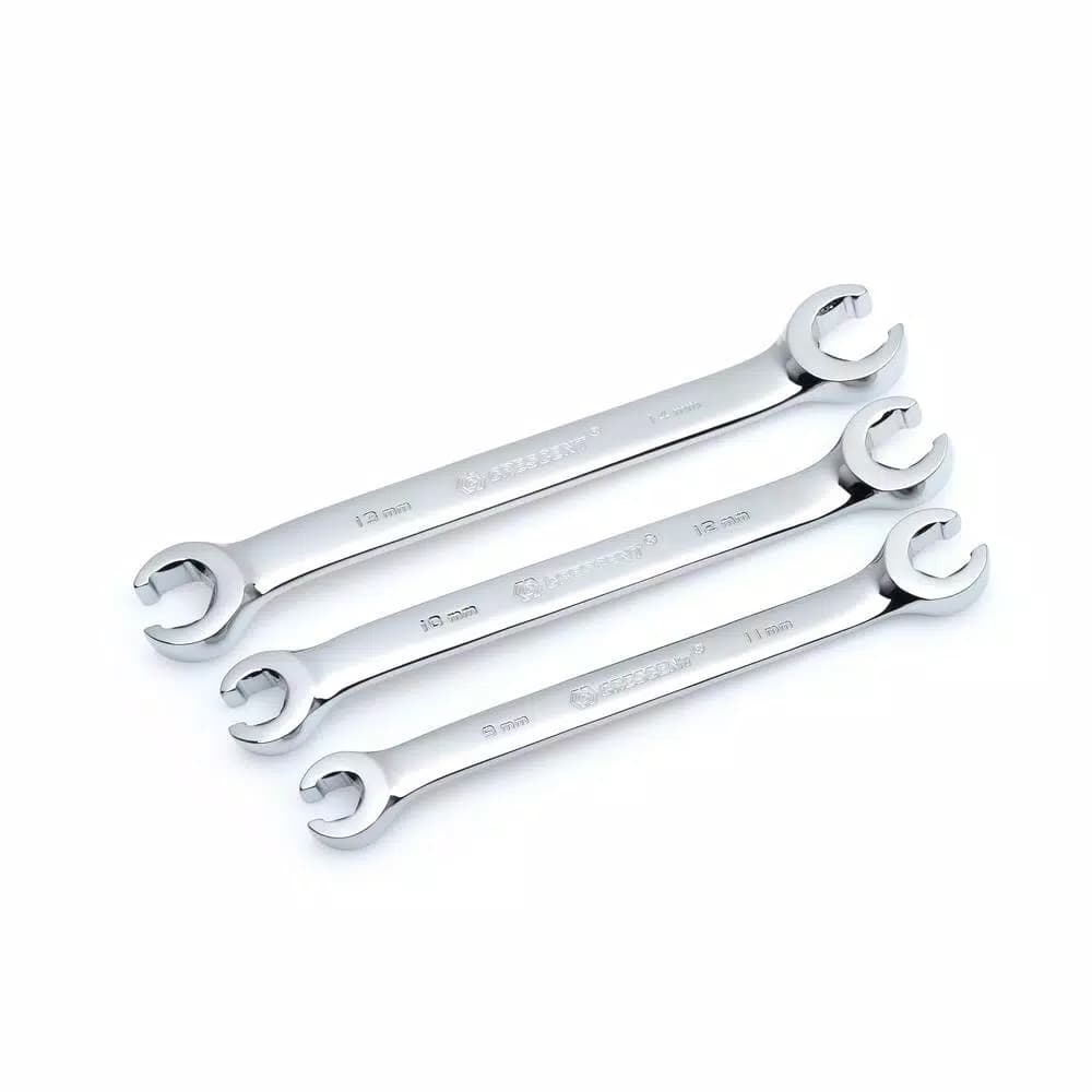 Crescent Metric Flare Nut Wrench Set, 3-Piece