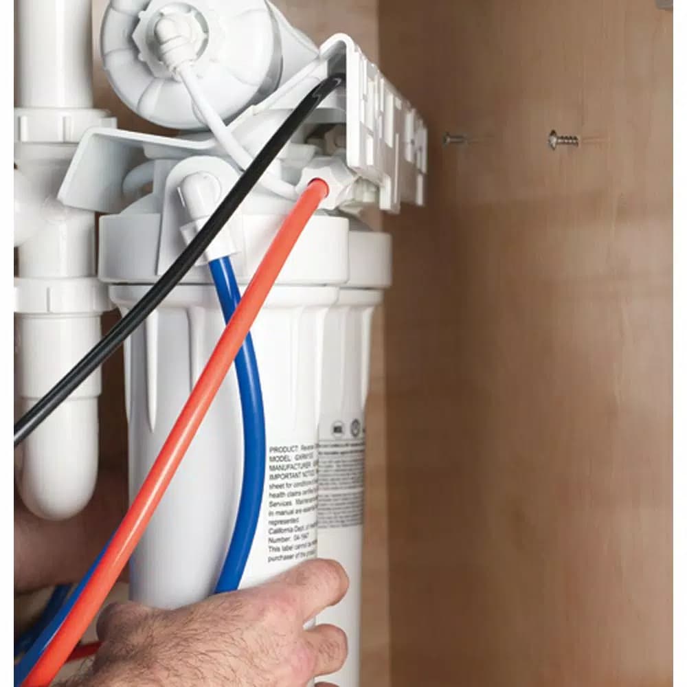 GE Under Sink Reverse Osmosis Water Filtration System with Chrome Faucet