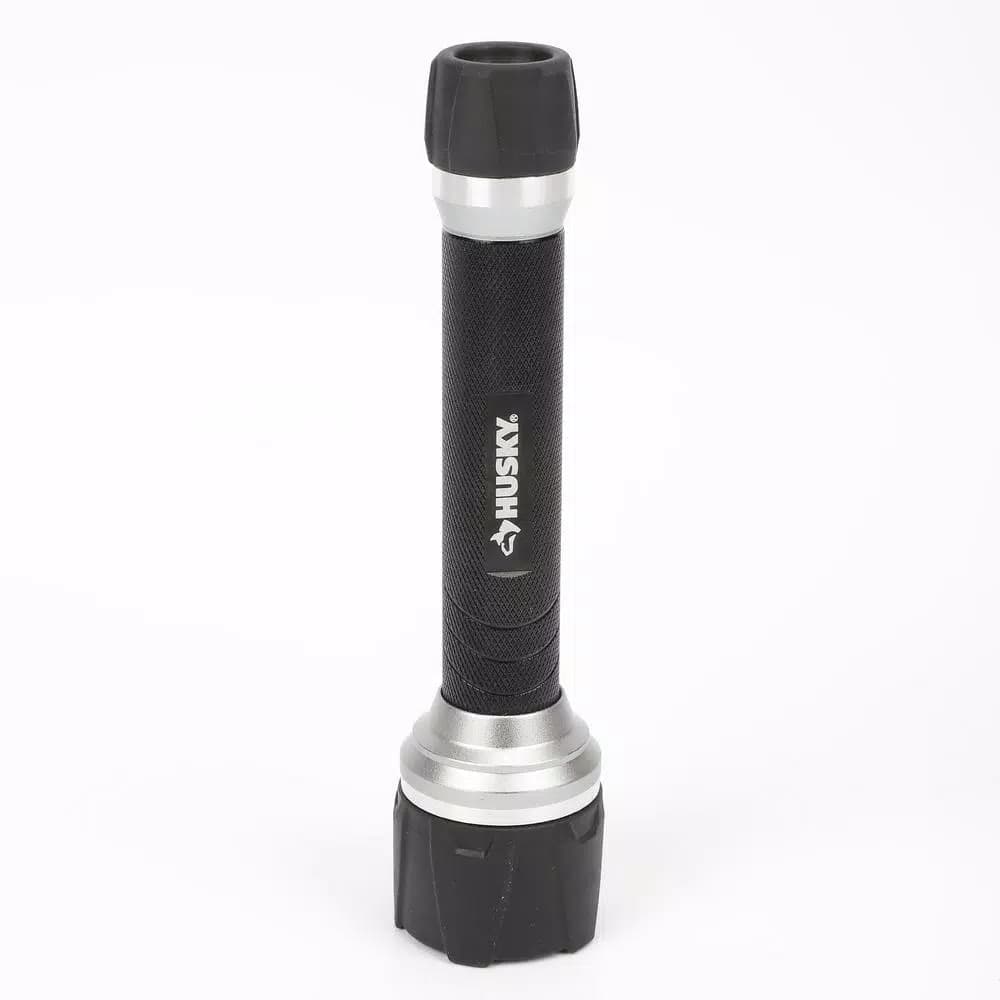 Husky 120 Lumen LED Flashlight, Durable Aluminum, 3 Modes, Waterproof & Impact Resistant