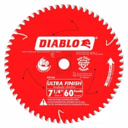 Diablo 7-1/4 in. 60-Tooth Ultra Finish Circular Saw Blade thumbnail 1