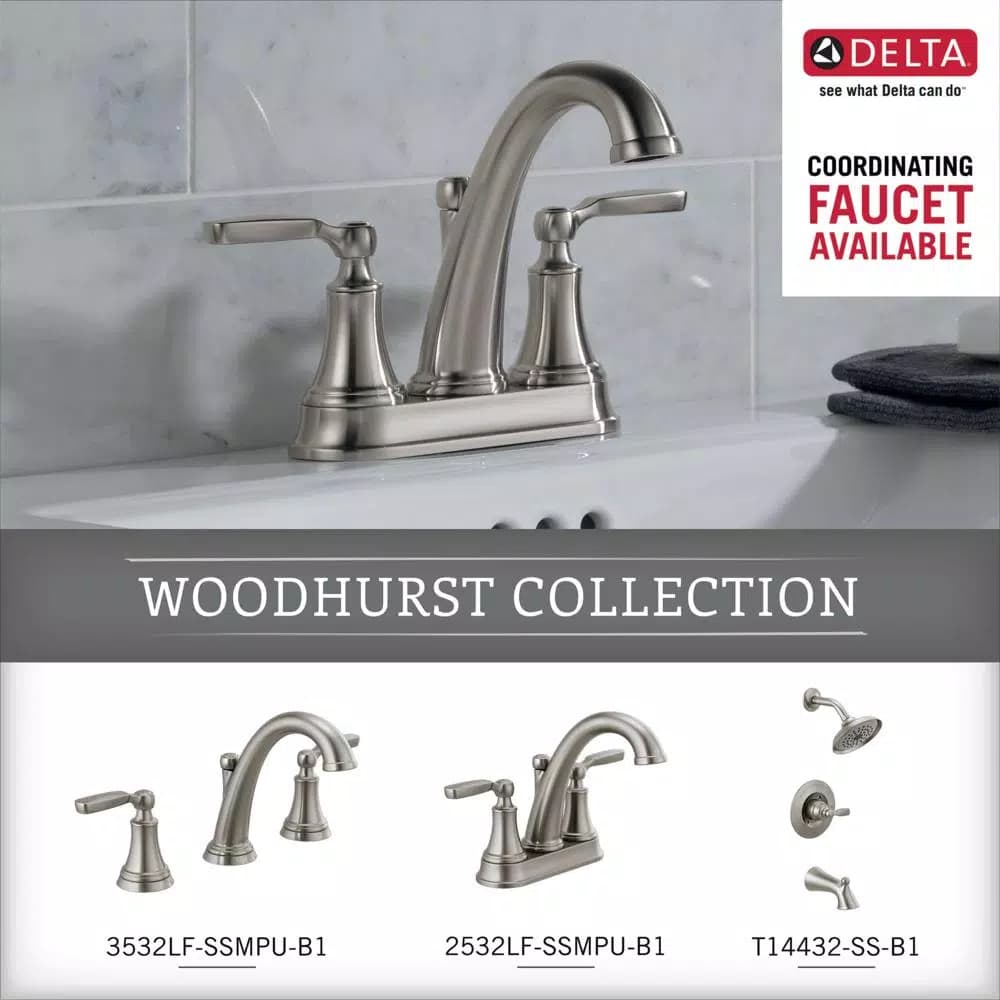 Delta Woodhurst 24 in. Stainless Steel Towel Bar, Zinc Die Cast Construction