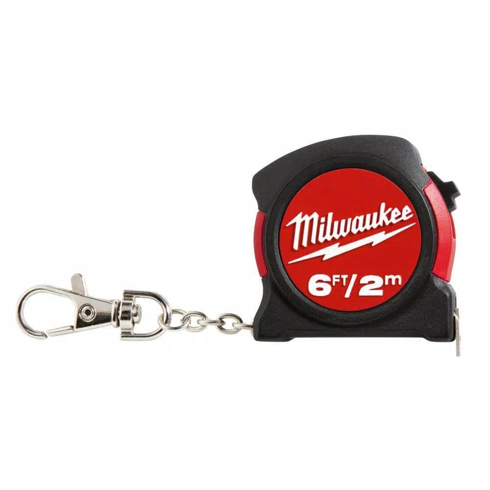 Milwaukee 6 ft. Keychain Tape Measure with Nylon Coated Blade