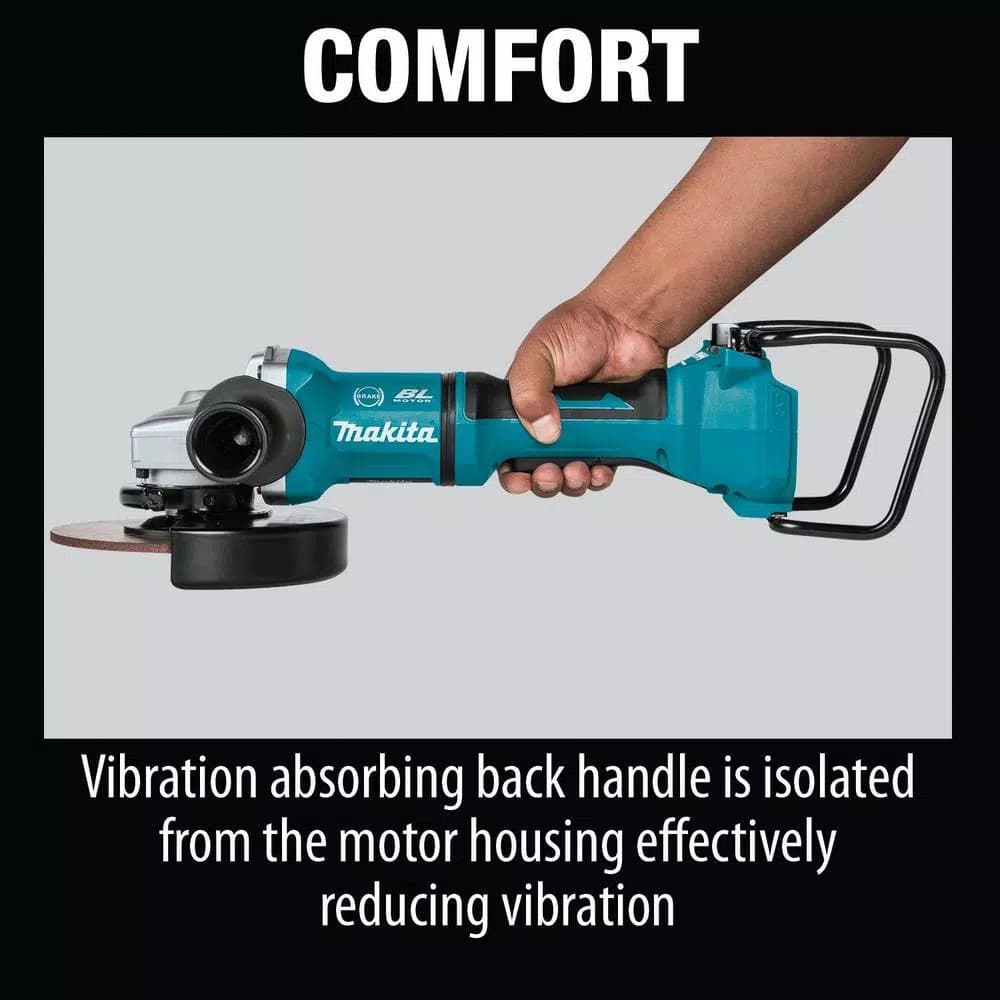 Makita 18V X2 LXT Brushless 7 in. Paddle Switch Angle Grinder with Electric Brake, Tool Only
