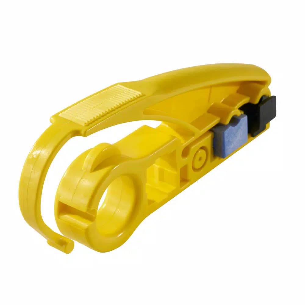 Klein Tools Dual-Cartridge Radial Stripper for Coaxial and Twisted-Pair Cables