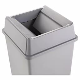 Rubbermaid Commercial Products Rubbermaid Commercial Untouchable Replacement Swing Top Lid, Grey, Square thumbnail 2