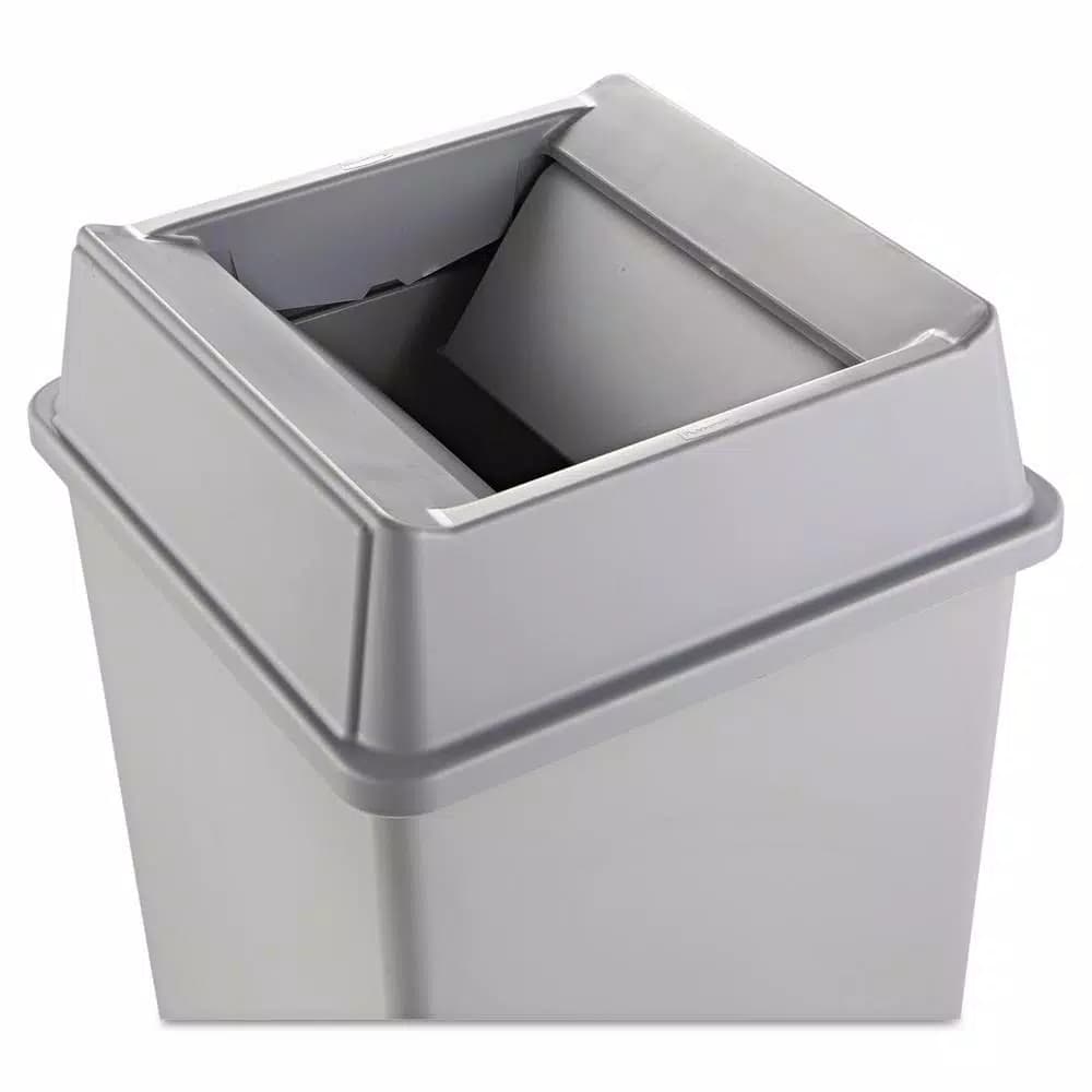 Rubbermaid Commercial Products Rubbermaid Commercial Untouchable Replacement Swing Top Lid, Grey, Square