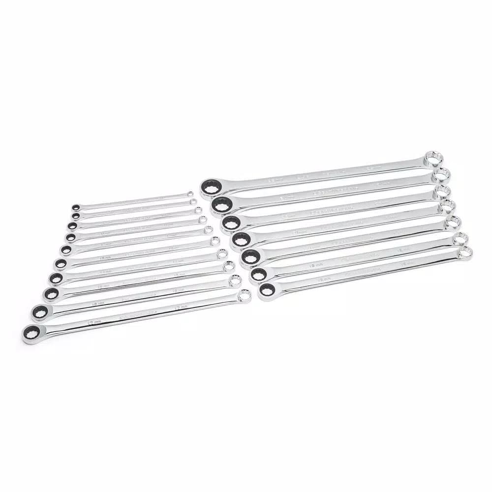 GEARWRENCH GearBox 17-Piece Metric Ratcheting Wrench Set, Double Box End Alloy Steel
