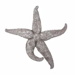 Unbranded Medium Starfish Wall Sculpture - Coastal Silver Pewter Resin Decor thumbnail 2