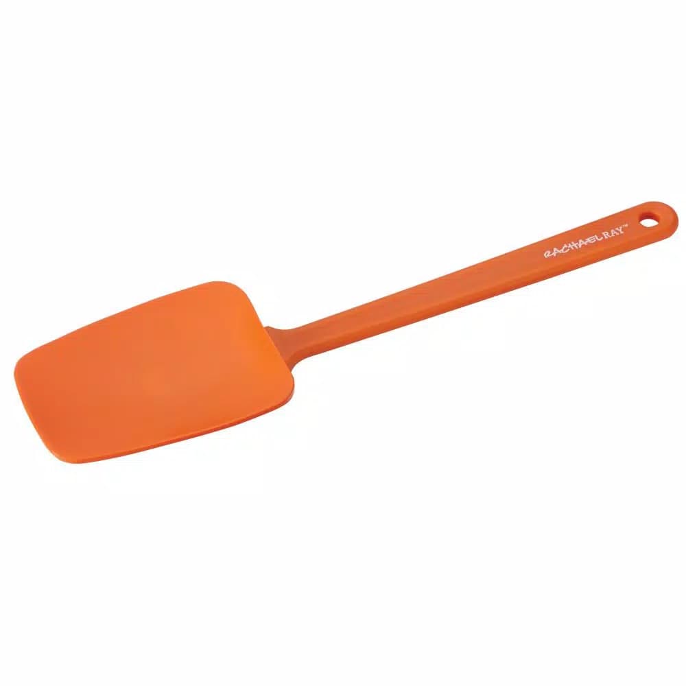 Rachael Ray Orange Silicone and Nylon Kitchen Utensil Set, 6-Piece Baking Tool Set
