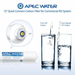 APEC Water Systems 12 in. Commercial Grade Inline Carbon Post-Filter, 3/8 in. Output for APEC Light Commercial RO Systems thumbnail 4