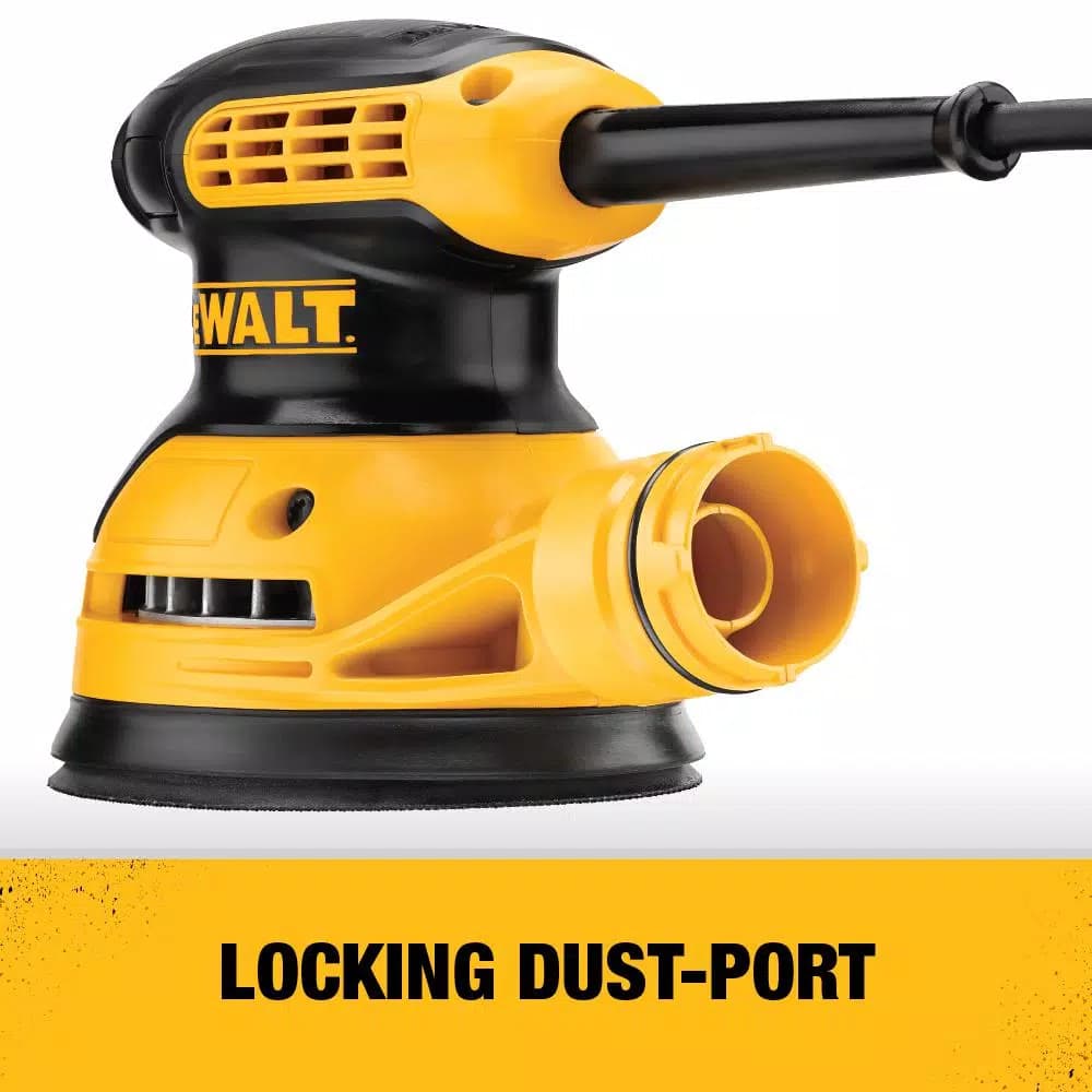 DEWALT DWE6421K 3 Amp Corded 5 in. Random Orbital Hook and Loop Sander