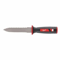 Milwaukee 11 in. Stainless Steel Partially Serrated Duct Knife with Sheath thumbnail 1