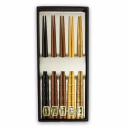 BergHOFF Bohemian Bamboo Chopsticks, Multi-Color Set of 5 Pairs thumbnail 3