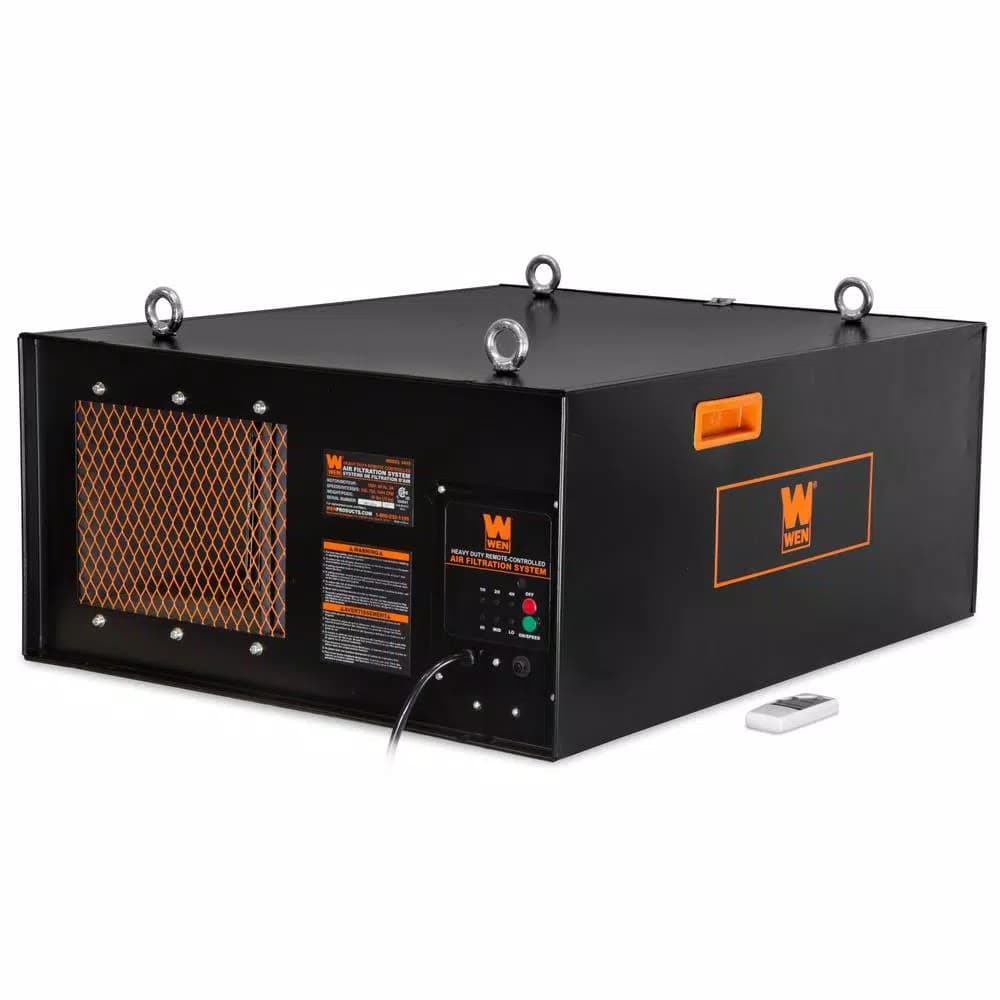 WEN 3-Speed Remote-Controlled Industrial Air Filtration System (556/702/1044 CFM)