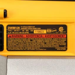 DEWALT 10 Amp Portable Deep Cut Band Saw Kit with Case thumbnail 10