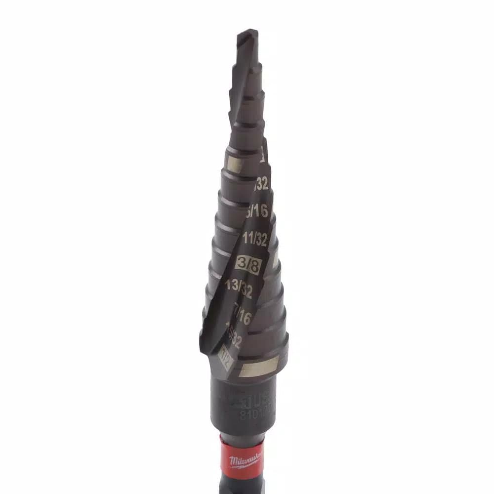 Milwaukee SHOCKWAVE Impact Duty #1 Titanium Step Bit, 1/8 in. to 1/2 in.