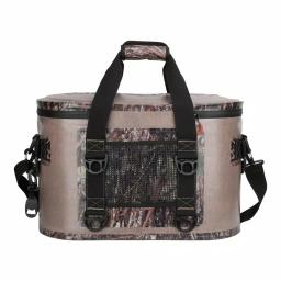Camp-Zero 25.88 Qt. 40-Can Soft Cooler - Beige and Camo thumbnail 3