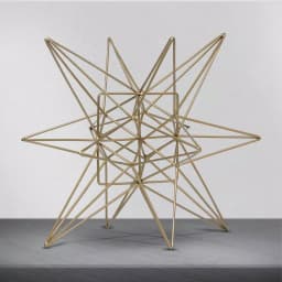 Crystal Art Gallery Gold Painted Metal Star Large Figurine - Modern Geometric Home Decor thumbnail 1