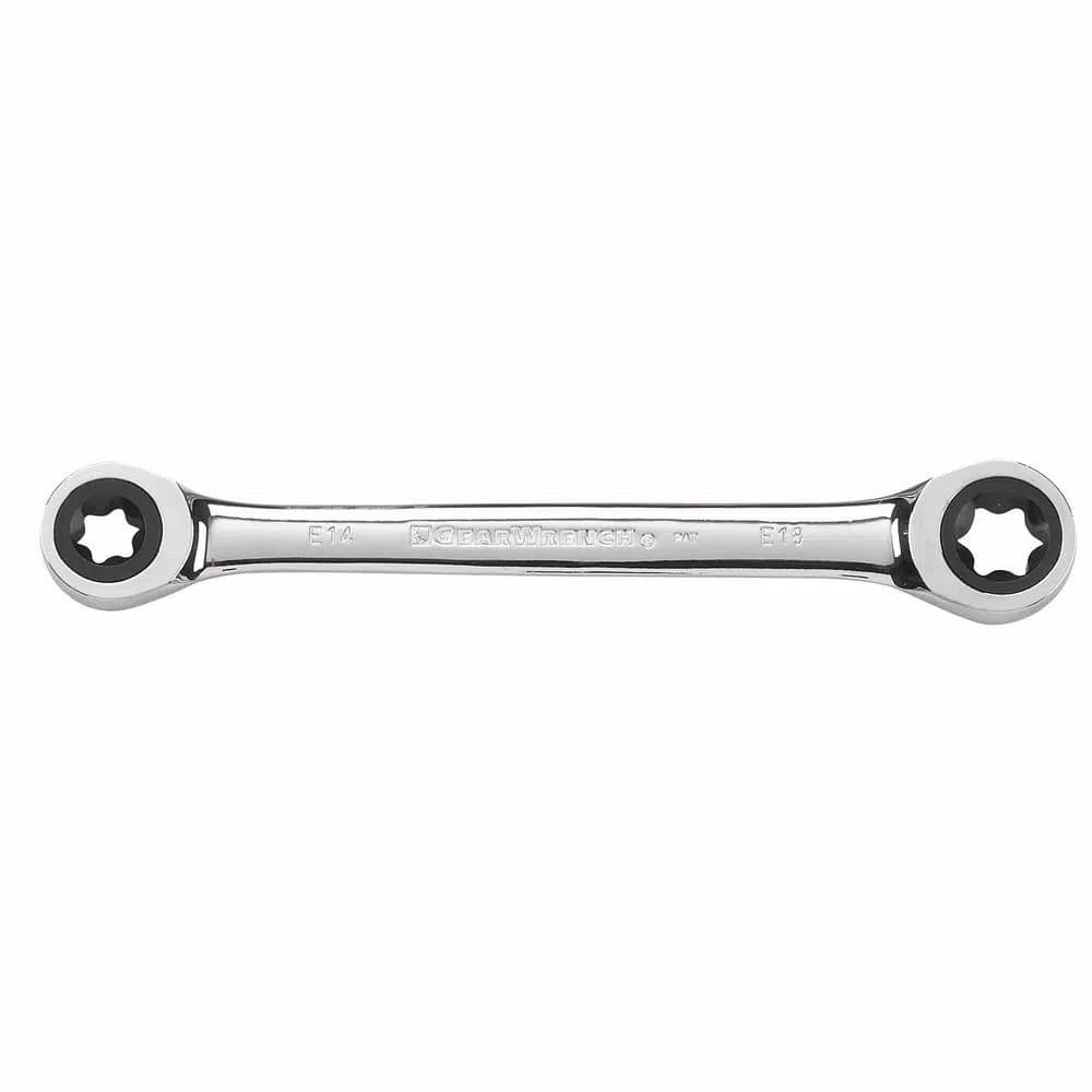 GearWrench 4-Piece E-Torx Ratcheting Double Box-End Wrench Set