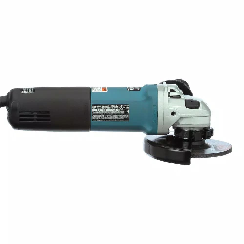 Makita 5 in. 12 Amp SJS High-Power Angle Grinder with Variable Speed