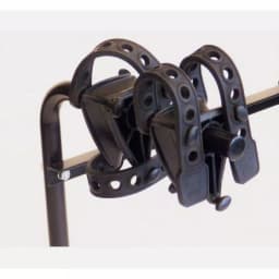 Swagman Black Around the Spare Deluxe 2-Bike RV Rack - Steel Hitch Mount thumbnail 2
