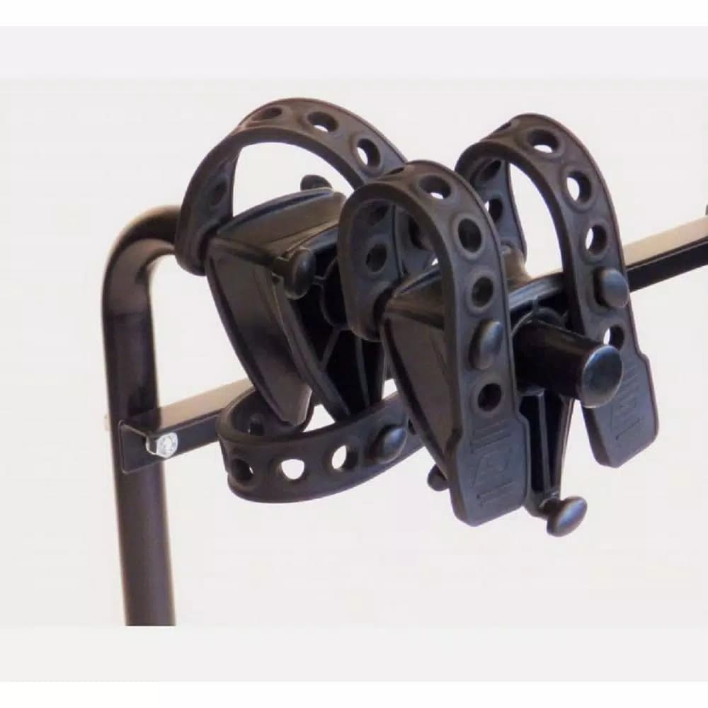 Swagman Black Around the Spare Deluxe 2-Bike RV Rack - Steel Hitch Mount