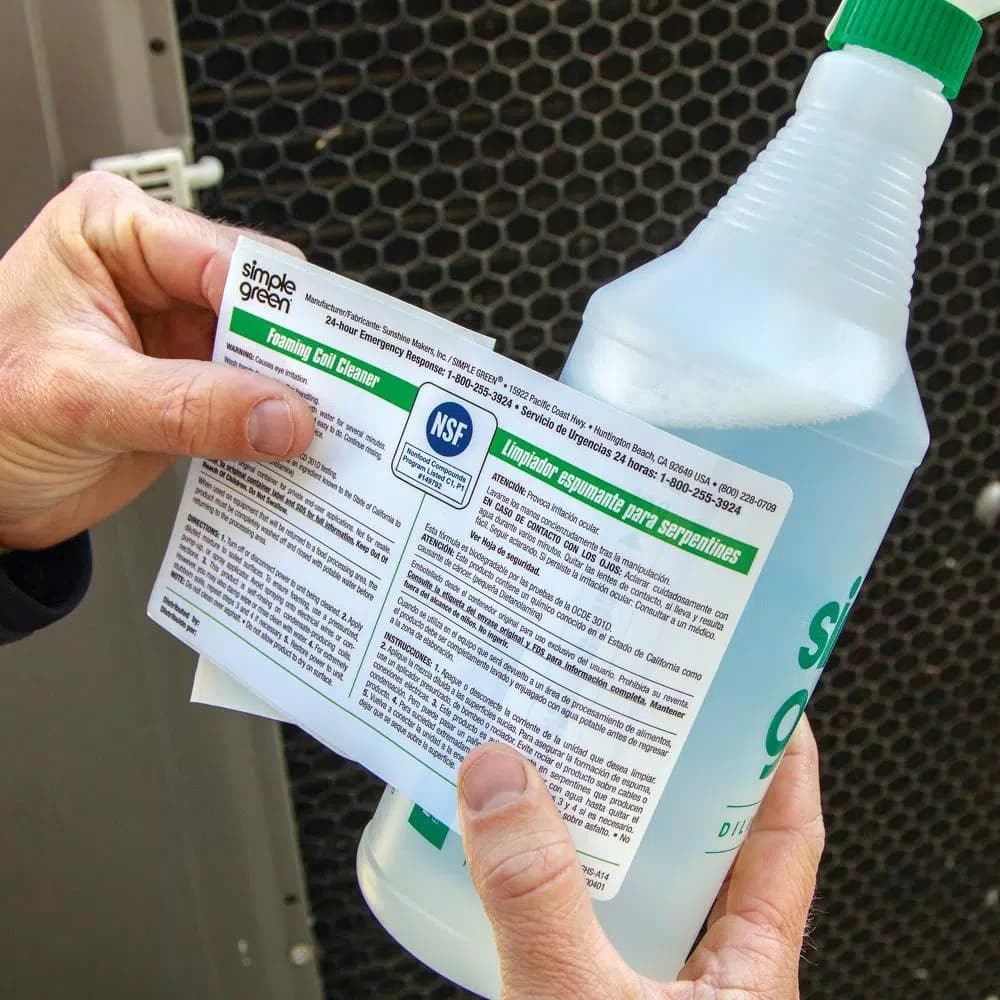 Simple Green Foaming Coil Cleaner Secondary Labels, Bilingual, 10-Pack
