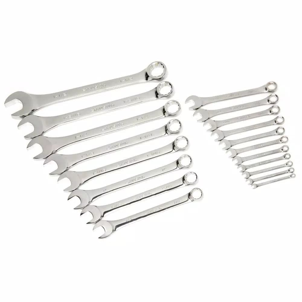 Husky 19-Piece SAE Ratcheting Combination Wrench Set