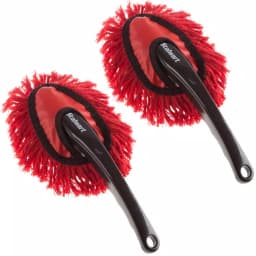 Stalwart Red Car Duster 2-Pack - Soft Cotton Yarn Microfiber Duster for Auto Interiors and Home thumbnail 1