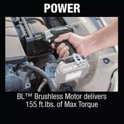 Makita 18V LXT Sub-Compact Brushless 1/2 in. Square Drive Impact Wrench (Tool-Only) thumbnail 8