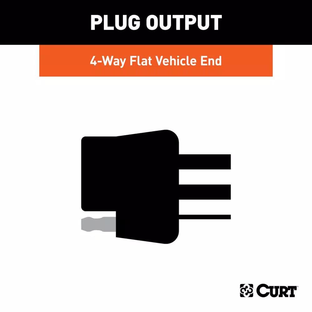 CURT Tail Light Converter - 3-Wire to 2-Wire System Adapter